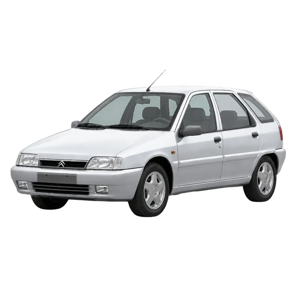 1996 CITROEN ZX — Front three-quarter (facing left), silver