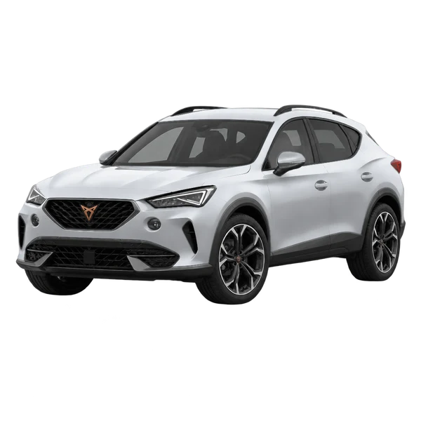 2020 Cupra Formentor in Silber, Ansicht: Dreiviertelansicht vorne (nach links gerichtet)