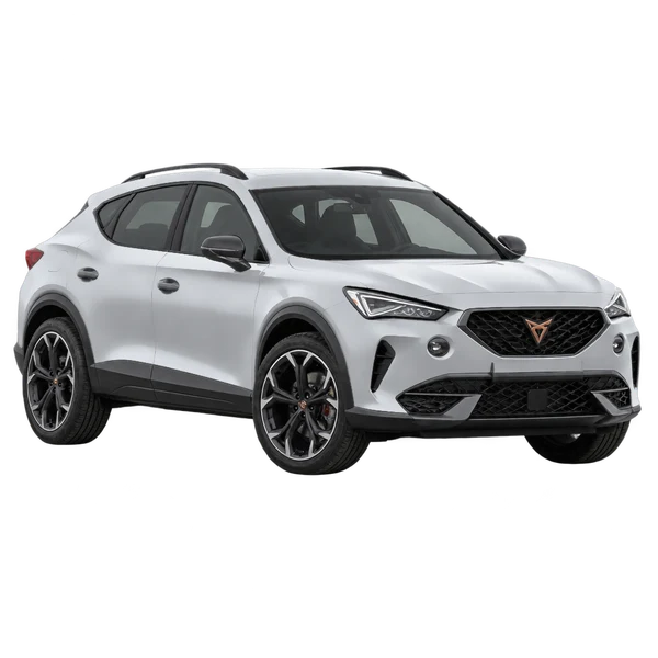 2022 Cupra Formentor in Silber, Ansicht: Dreiviertelansicht vorne (nach links gerichtet)