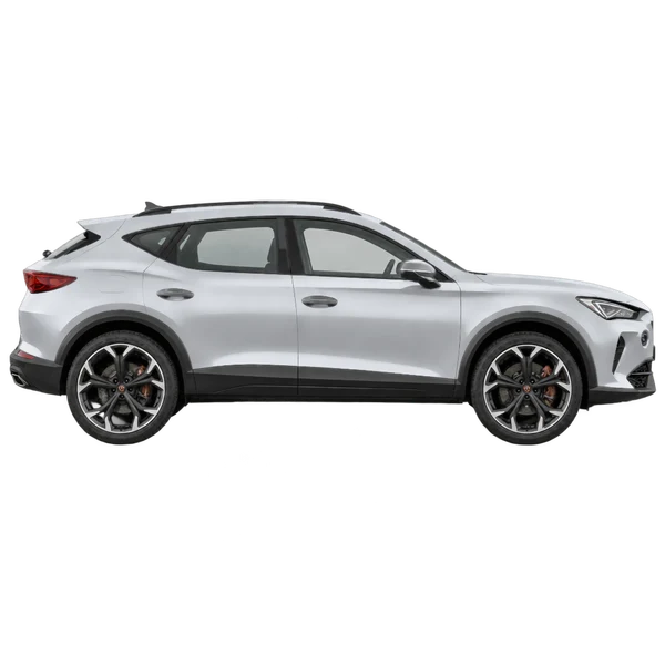 2022 Cupra Formentor in Silber, Ansicht: Seite (nach rechts gewandt)
