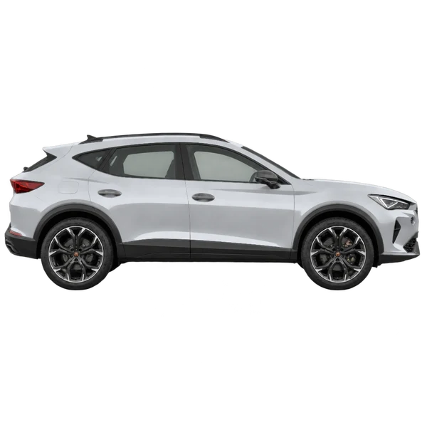 2025 Cupra Formentor in Silber, Ansicht: Seite (nach rechts gewandt)