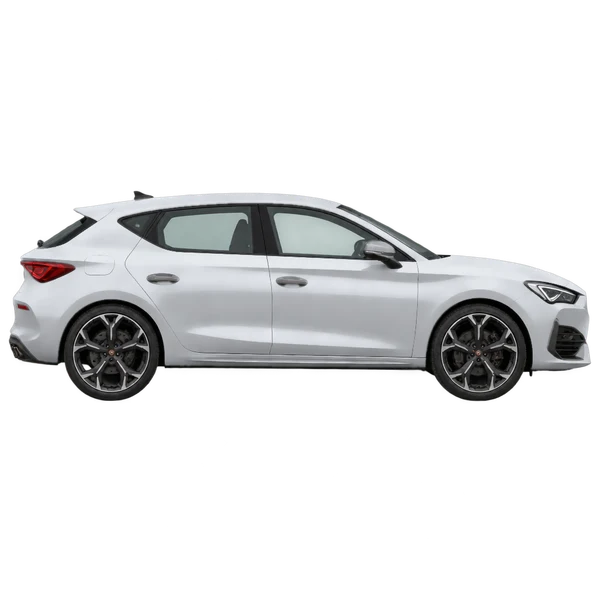 シルバーの2023 Cupra Leon(側面(右向き)ビュー)