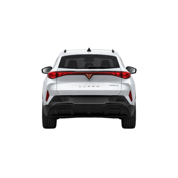 Cupra Tavascan 2026 باللون فضي، منظر من الخلف