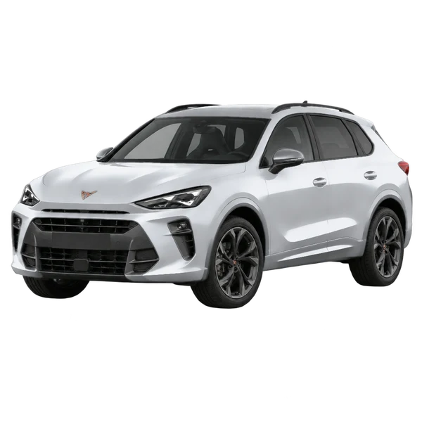 Cupra Terramar 2026 argent, vue trois-quarts avant (orienté vers la gauche)