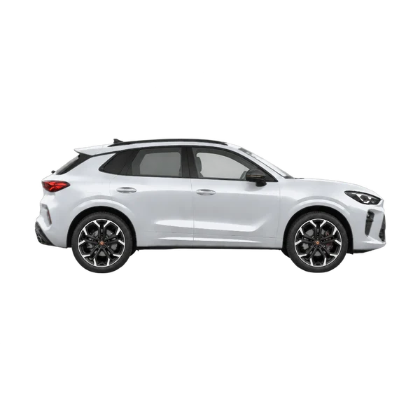 Cupra Terramar 2026 argent, vue profil (tourné vers la droite)