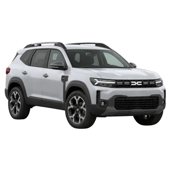 Dacia Bigster 2026 argent, vue trois-quarts avant (orienté vers la gauche)