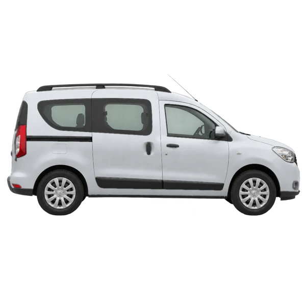 Dacia Dokker 2015 prata, vista lateral (voltada para a direita)
