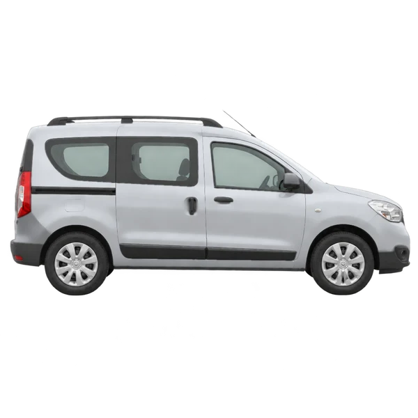 Dacia Dokker 2018 prata, vista lateral (voltada para a direita)