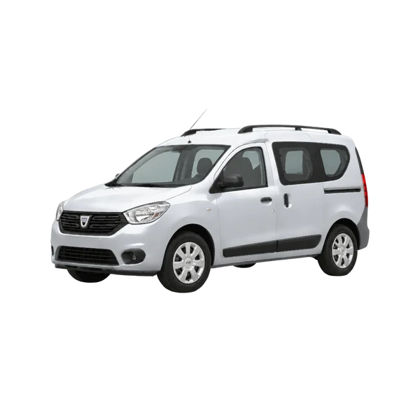 Dacia Dokker 2022 argent, vue trois-quarts avant (orienté vers la gauche)