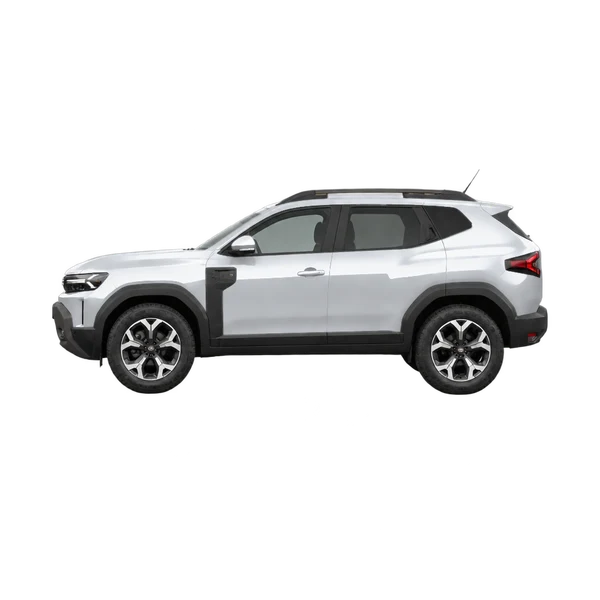 2026 Dacia Duster in Silber, Ansicht: Seite (nach links gerichtet)