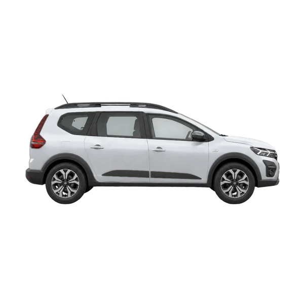 Dacia Jogger 2023 prata, vista lateral (voltada para a direita)