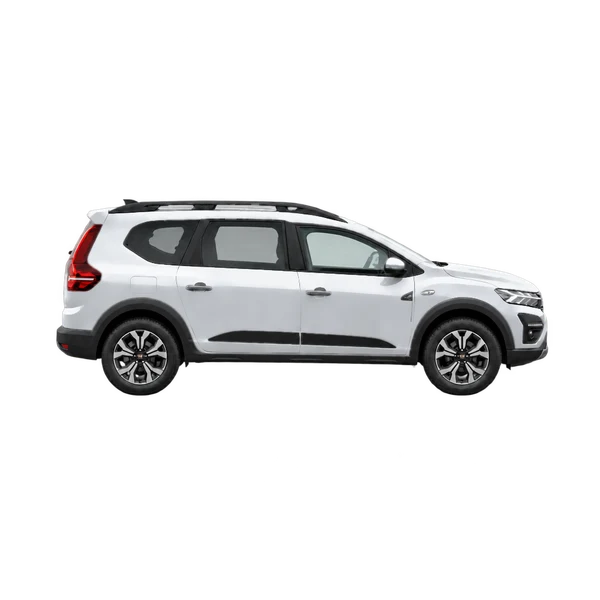 Dacia Jogger 2024 prata, vista lateral (voltada para a direita)