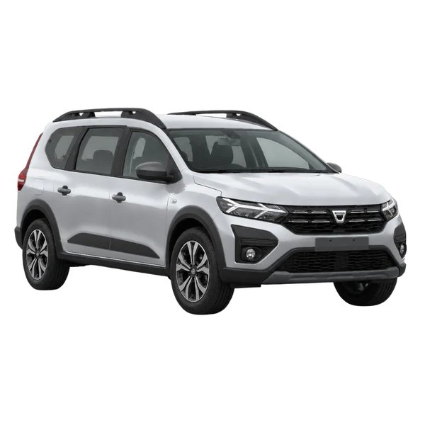 Dacia Jogger 2026 argent, vue trois-quarts avant (orienté vers la gauche)