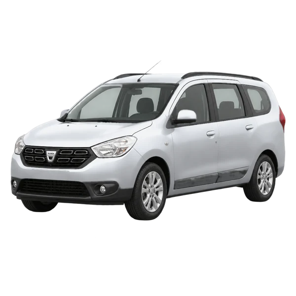 Dacia Lodgy 2021 argent, vue trois-quarts avant (orienté vers la gauche)