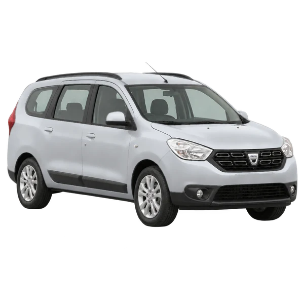 Dacia Lodgy 2021 argent, vue trois-quarts avant (orienté vers la droite)