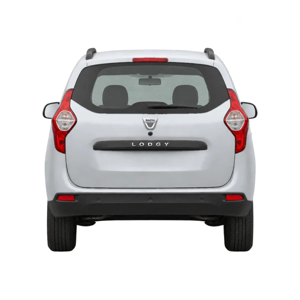シルバーの2021 Dacia Lodgy(リアビュー)