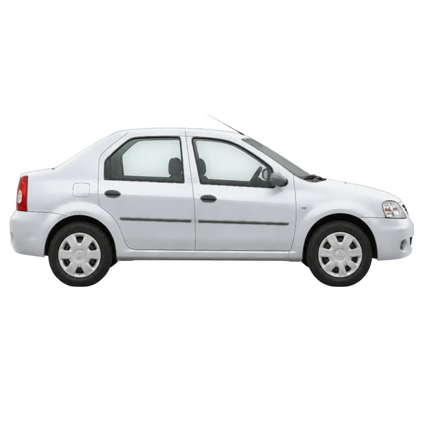 silver 2007 Dacia Logan side (facing right) view