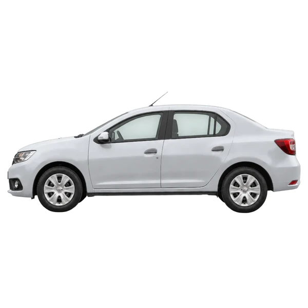 silver 2023 Dacia Logan side (facing left) view