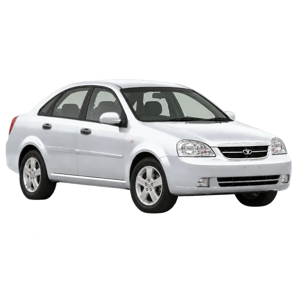 Daewoo Lacetti 2005 prata, vista três quartos dianteiro (voltado para a direita)