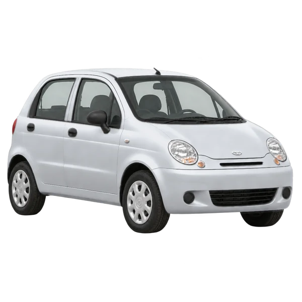 silver 2009 Daewoo Matiz front three-quarter (facing right) view