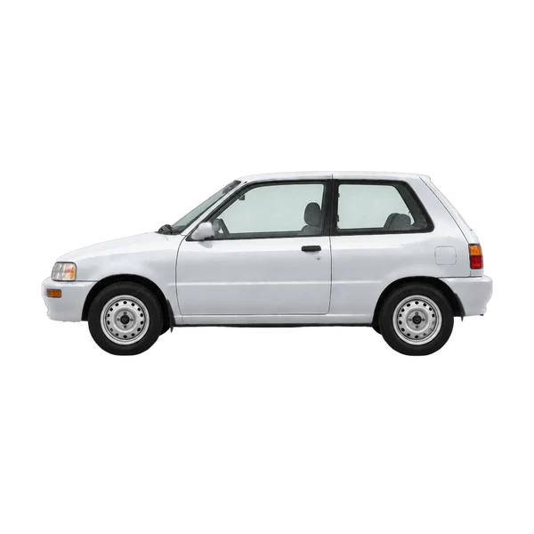 Daihatsu Charade 1993 prata, vista lateral (voltada para a esquerda)