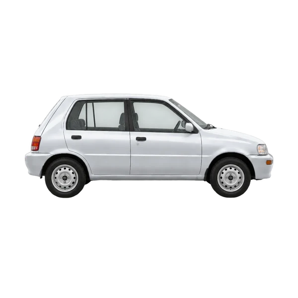 Daihatsu Charade 1993 prata, vista lateral (voltada para a direita)