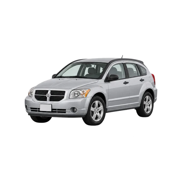 2007 Dodge Caliber in Silber, Ansicht: Dreiviertelansicht vorne (nach links gerichtet)