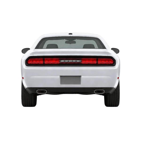 2019 Dodge Challenger in Silber, Ansicht: Heck