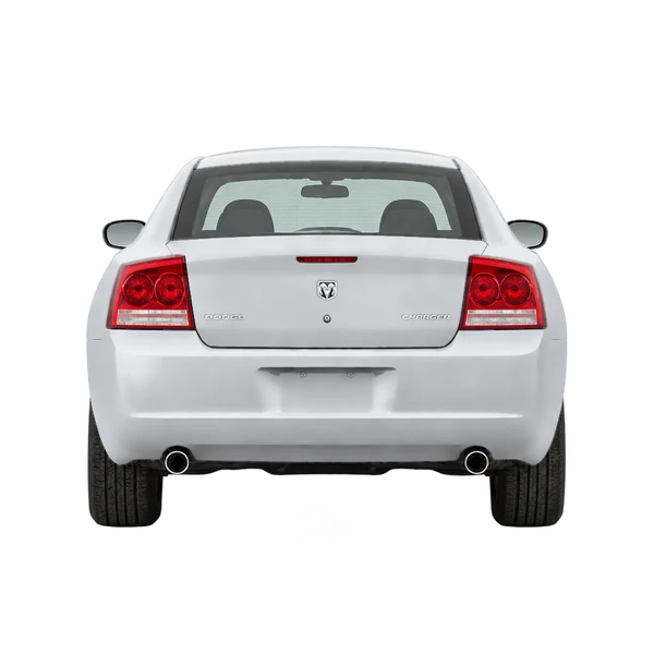 シルバーの2008 Dodge Charger(リアビュー)