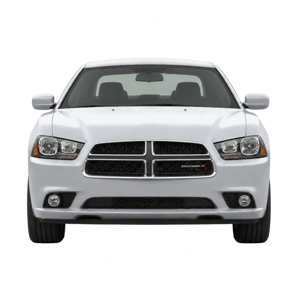 シルバーの2011 Dodge Charger（正面ビュー）