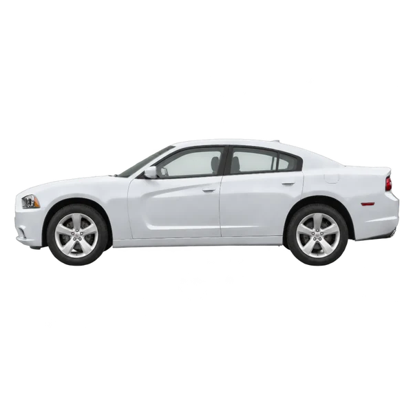 シルバーの2011 Dodge Charger（側面（左向き）ビュー）