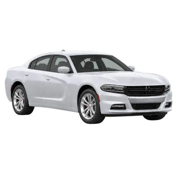Dodge Charger 2016 prata, vista três quartos dianteiro (voltado para a direita)