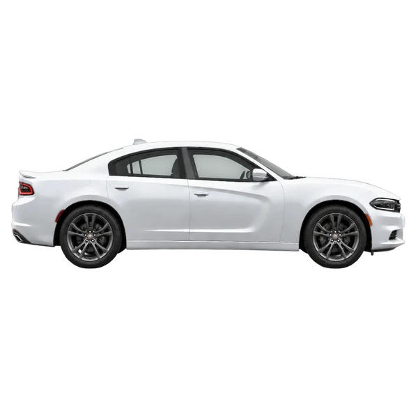 シルバーの2027 Dodge Charger（側面（右向き）ビュー）