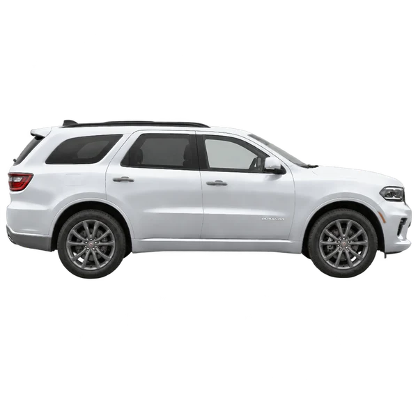 シルバーの2026 Dodge Durango AWD（側面（右向き）ビュー）