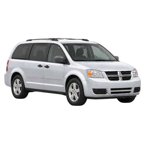 Dodge Grand Caravan 2012 en plateado, vista tres cuartos frontal (mirando a la derecha)