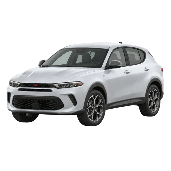 2023 Dodge Hornet in Silber, Ansicht: Dreiviertelansicht vorne (nach links gerichtet)
