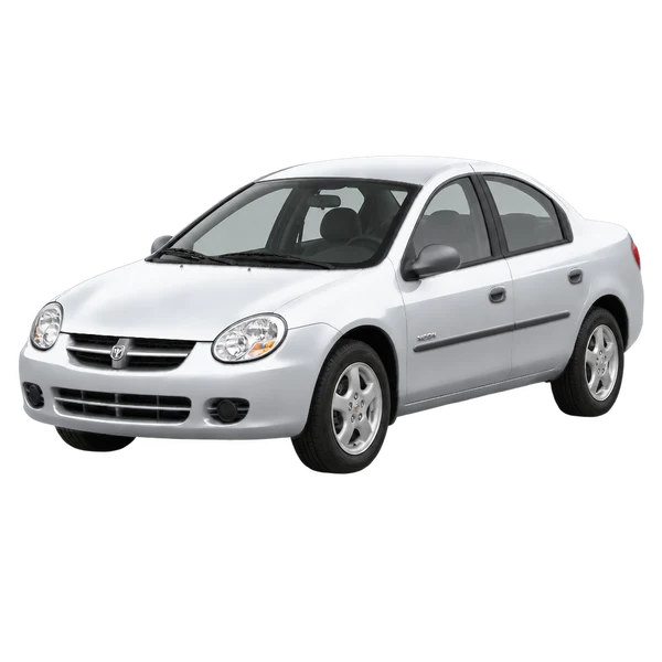 2002 Dodge Neon in Silber, Ansicht: Dreiviertelansicht vorne (nach links gerichtet)