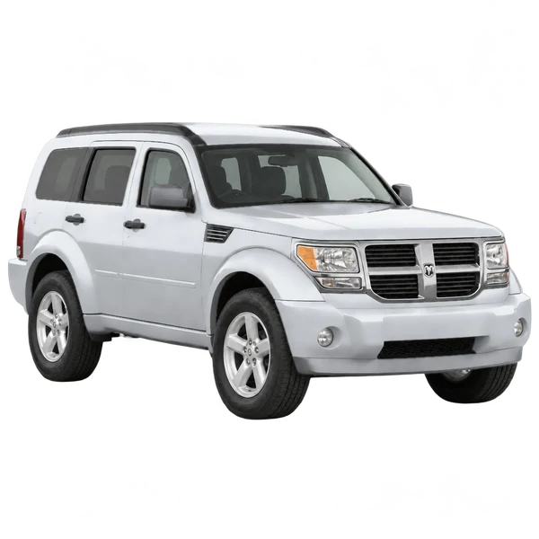 Dodge Nitro 2008 argent, vue trois-quarts avant (orienté vers la droite)