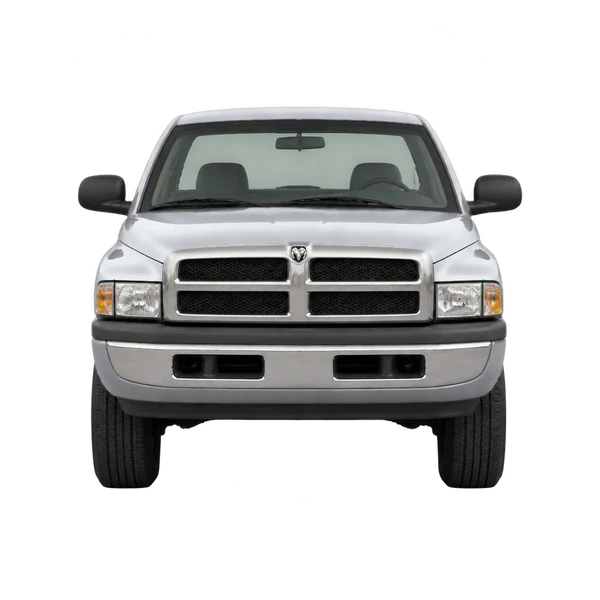 Dodge Ram 1500 2000 prata, vista frente