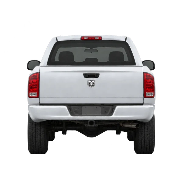 Dodge Ram 1500 2001 prata, vista traseira