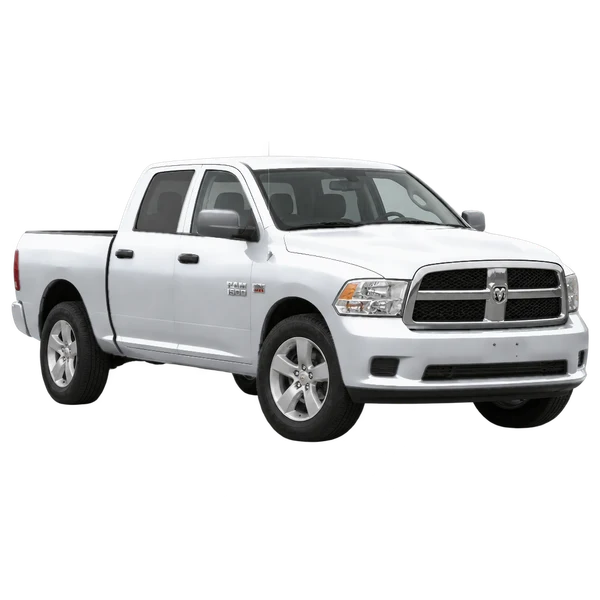 Dodge Ram 1500 2012 prata, vista dianteira em três quartos (voltada para a esquerda)
