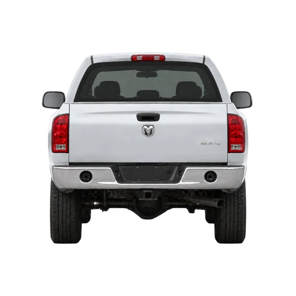 Dodge Ram 2500 2004 باللون فضي، منظر من الخلف