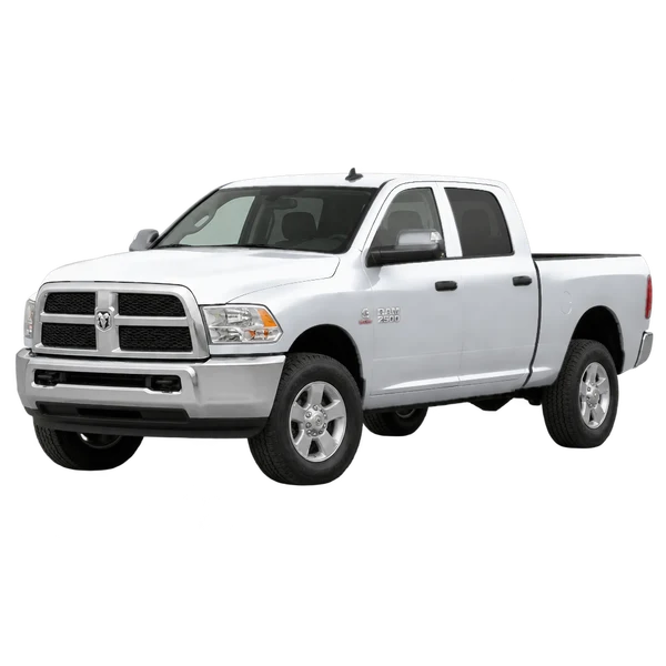 Dodge Ram 2500 2012 باللون فضي، منظر منظر أمامي بزاوية ثلاثة أرباع (متجه لليسار)