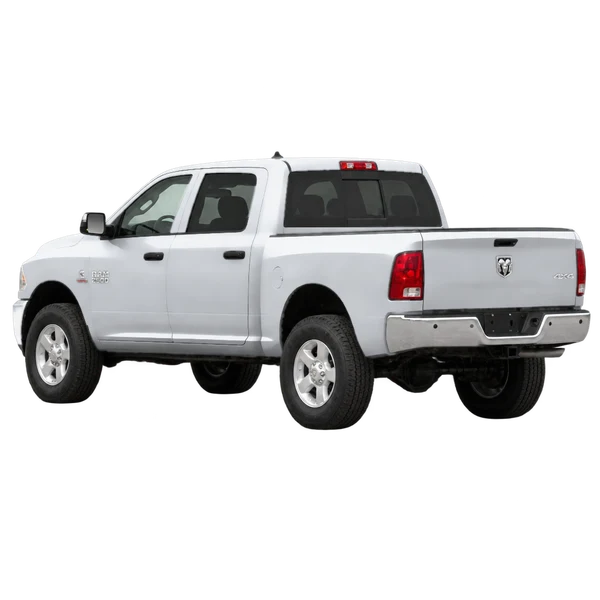 Dodge Ram 2500 2012 باللون فضي، منظر ثلاثة أرباع خلفي (باتجاه اليسار)