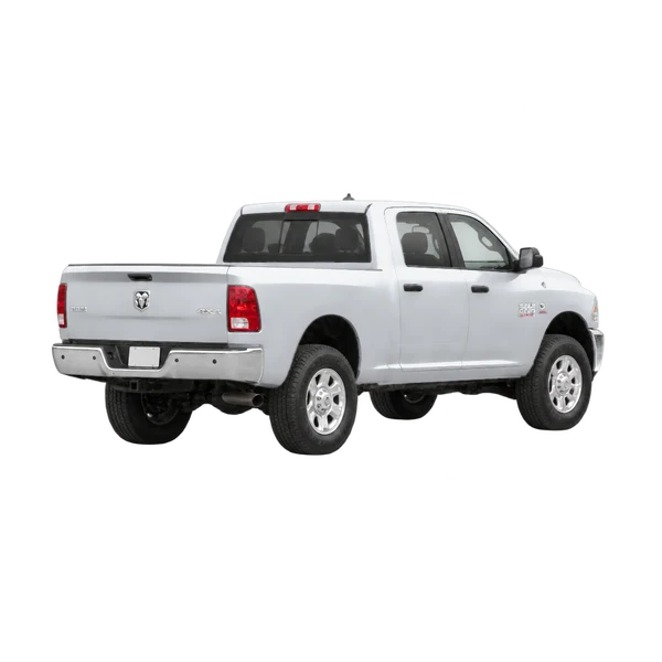 Dodge Ram 2500 2018 باللون فضي، منظر ثلاثة أرباع خلفي (باتجاه اليسار)