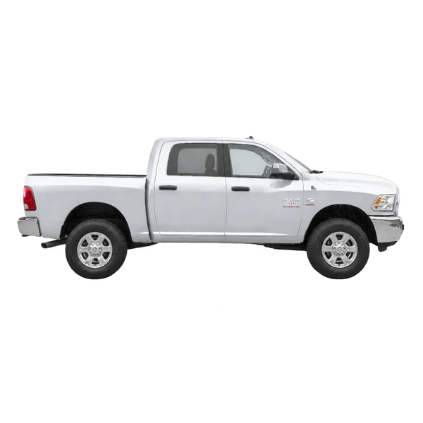 Dodge Ram 2500 2018 باللون فضي، منظر منظر جانبي (باتجاه اليمين)