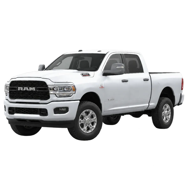 2024 Dodge Ram 2500 in Silber, Ansicht: Dreiviertelansicht vorne (nach links gerichtet)