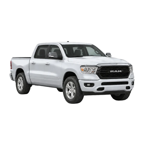 シルバーの2019 Dodge Ram(フロントスリークォーター(右向き)ビュー)