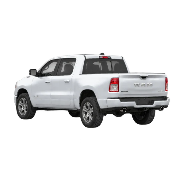 シルバーの2019 Dodge Ram(リア斜め(左向き)ビュー)