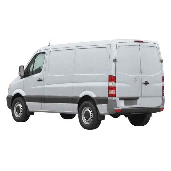Dodge Sprinter 2005 argent, vue trois-quarts arrière (orienté vers la gauche)